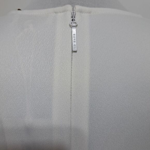 Ted Baker London Nerris Jamboree Floral Print Twist Detail Midi Dress Sz 12 NWT - Picture 14 of 17